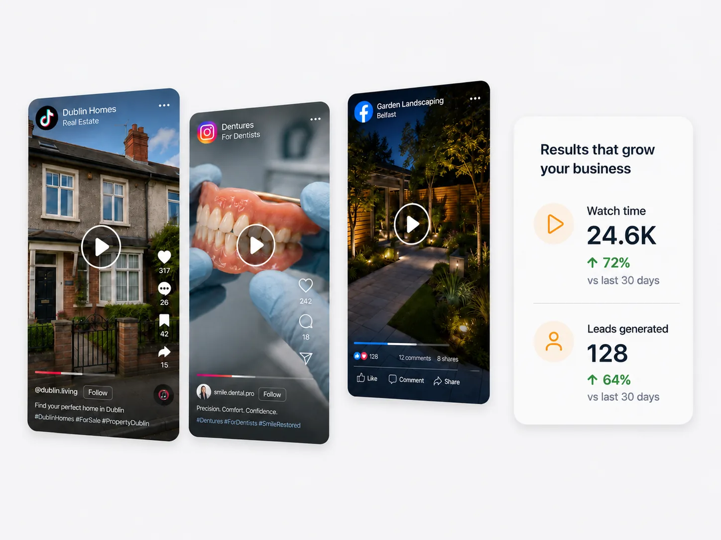 Facebook and Instagram ads for local businesses